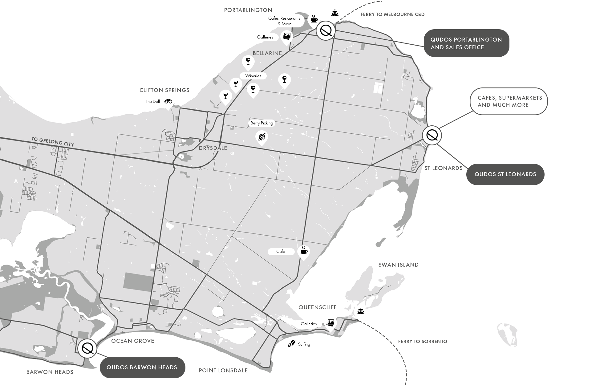 Qudos Projects Map